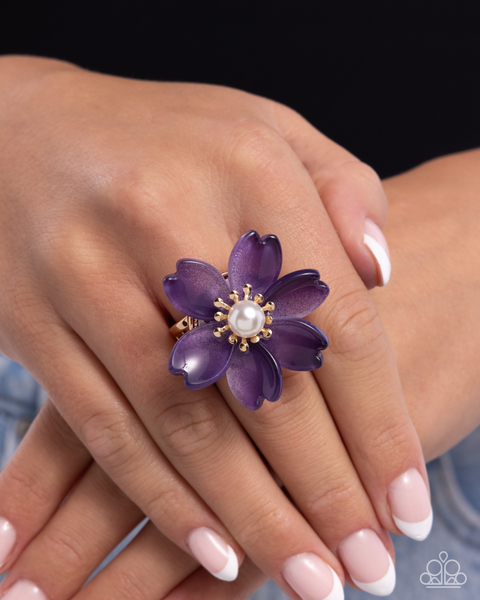 Paparazzi Floral Force - Purple Ring