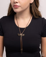 Paparazzi Eagle Emblem- Brass Necklace