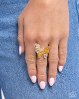 Paparazzi Aerial Auction- Gold Butterfly Ring