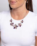 Paparazzi April Showers Bring Flowers- Purple Necklace