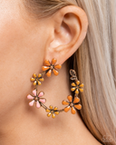 Paparazzi Wreathed Welcome - Gold Earrings