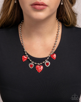 Paparazzi Mutual Affection - Red Heart Necklace