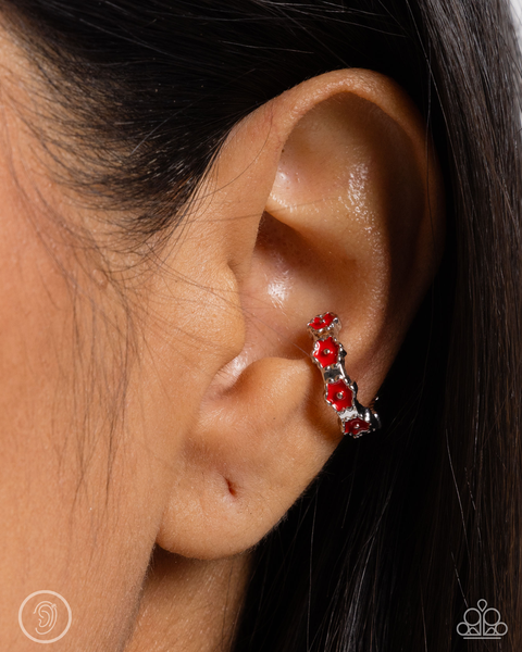 Paparazzi Darling Daydream - Red Earcuff