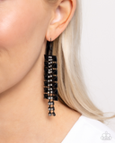 Paparazzi Forceful Fringe - Black