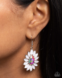Paparazzi Giddy Generosity - White Earrings
