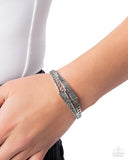Paparazzi Braided Beginning- Silver Bracelet