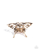Paparazzi Majestic Moth - Gold Ring