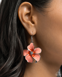 Paparazzi Floral Flavor - Orange Earrings