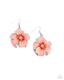 Paparazzi Floral Flavor - Orange Earrings