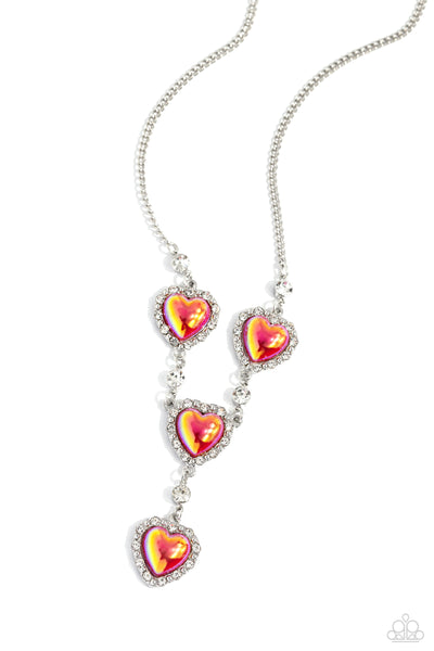 Paparazzi Stuck On You - Red Heart Necklace