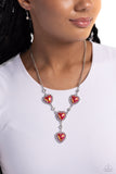 Paparazzi Stuck On You - Red Heart Necklace
