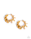 Paparazzi Corkscrew Chic- Gold Hoops Earrings