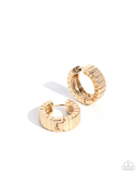 Paparazzi BOLD Up!- Gold Hoops Earrings