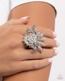 Paparazzi Lotus Legacy - White Ring
