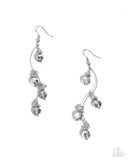 Paparazzi Seize the Sway- White Earrings