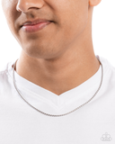 Paparazzi Stainless Solo- Silver Necklace