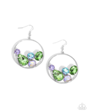 Paparazzi Treasure Timbre- Green Earrings