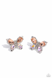 Paparazzi Live to FLIGHT Another Day- Orange Butterfly Earrings