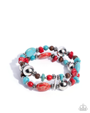 Paparazzi Heroic Harmony- Red Bracelet