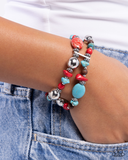 Paparazzi Heroic Harmony- Red Bracelet