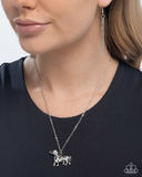 Paparazzi Darling Dachshund - Silver Necklace