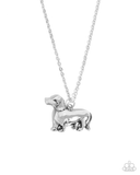 Paparazzi Darling Dachshund - Silver Necklace