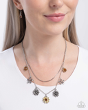 Paparazzi Glinting Garden - Yellow Necklace