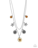 Paparazzi Glinting Garden - Yellow Necklace