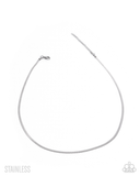 Paparazzi Reasonable Rope - Silver Stainless Steel Necklace