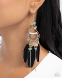 Paparazzi Serene Stage - Green Earrings