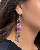 Paparazzi Complimentary Cascade - Purple Earrings