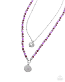 Paparazzi Daring Degree - Purple Necklace