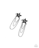 Paparazzi One In A Million Opulence - Silver Star Earrings