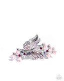 Paparazzi Fluttering French - Pink Hair Accessory