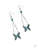 Paparazzi Pick A FLIGHT - Blue Butterfly Earrings