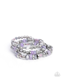 Paparazzi Naturally Noteworthy - Purple Bracelet