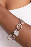 Paparazzi GLOW Your Heart - Pink Charm Bracelet