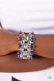 Paparazzi Hammered Headliner - Blue Bracelet