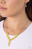 Paparazzi Flowering Feature - Yellow Flower Necklace