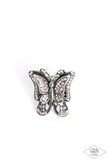 Paparazzi Free To Fly - Multi Butterfly Ring