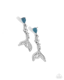 Paparazzi Mermaid Motivation - Blue Earrings