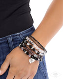 Paparazzi Optimistic Opulence- Black Bracelet