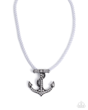 Paparazzi Anchored Allure - White Necklace