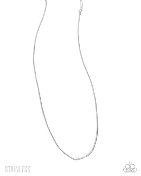 Paparazzi Stainless Showroom- Silver Necklace