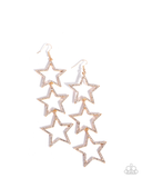 Paparazzi Star-Crossed Success - Gold Star Earrings