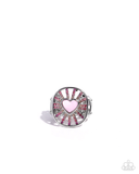 Paparazzi Heartburst Haute - Pink Ring
