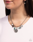 Paparazzi Mismatched Mystery - Green Necklace