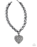Paparazzi Heartfelt Havana - Black Heart Necklace