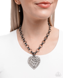 Paparazzi Heartfelt Havana - Black Heart Necklace