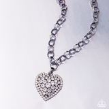 Paparazzi Heartfelt Havana - Black Heart Necklace